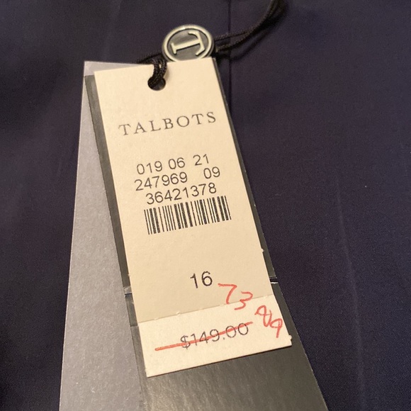 Navy and White Patterned Women's Jacket - Picture 12 of 13